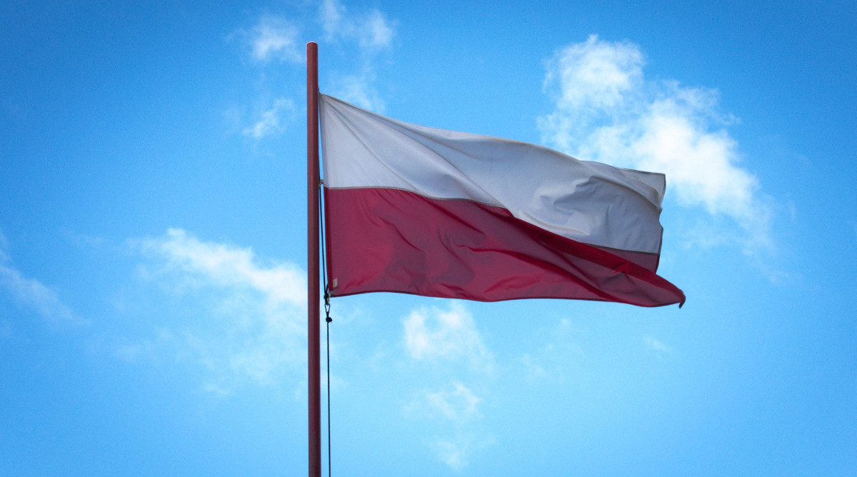 Die Polnische Flagge