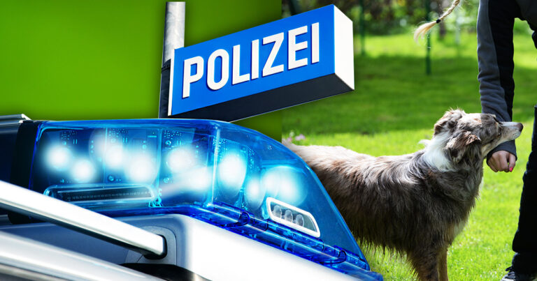 Polizei Hund bissig