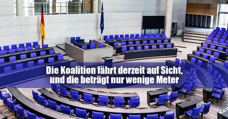 Koalition faehrt auf Sicht