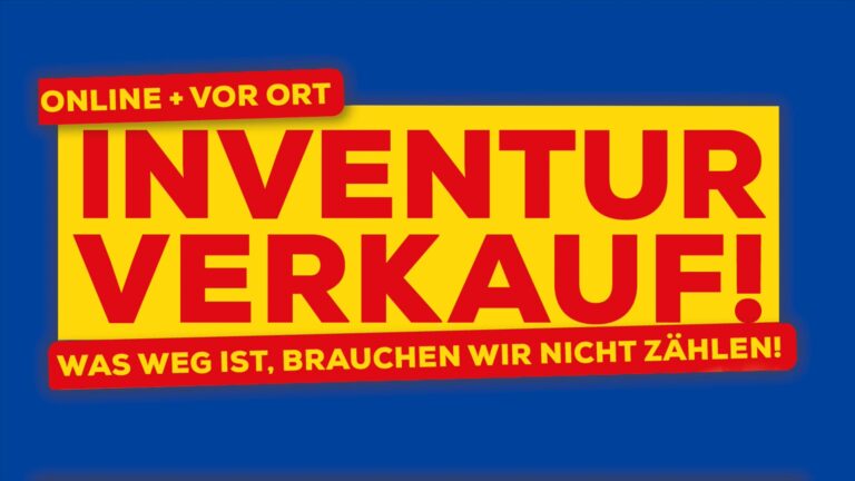 Inventur Verkauf bei Eickhoff in Belecke