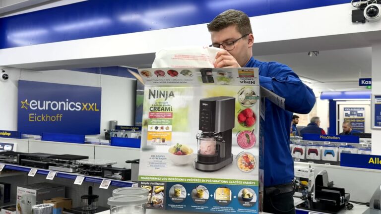 Ninja Eismaschine Creami auspacken Beispiele 1